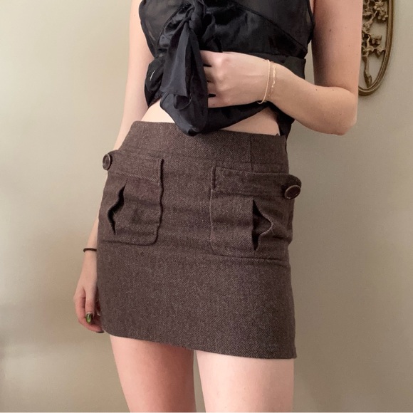 Max Studio Tweed Mini Skirt - Picture 6 of 8